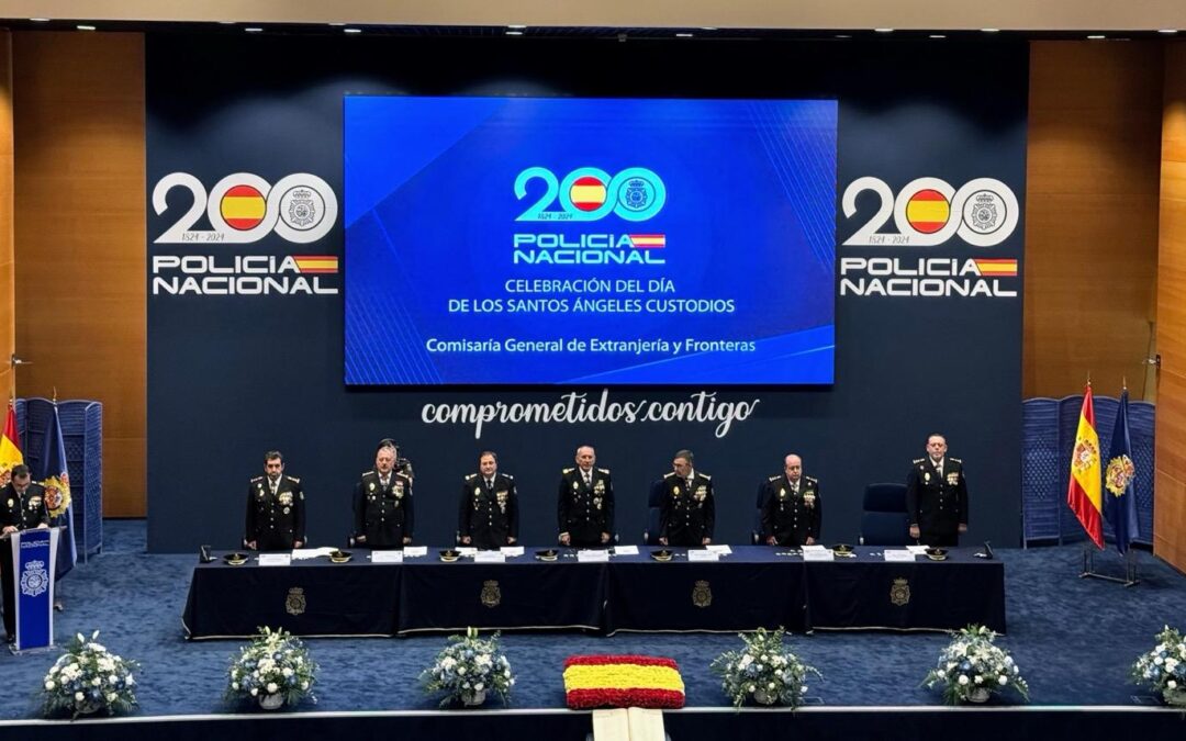 Acto de condecoraciones en el Complejo Policial de Canillas