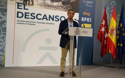 El presidente de la Asociación de Víctimas del Terrorismo de Castilla y León acude a la inauguración de la exposición sobre el primer atentado yihadista en España